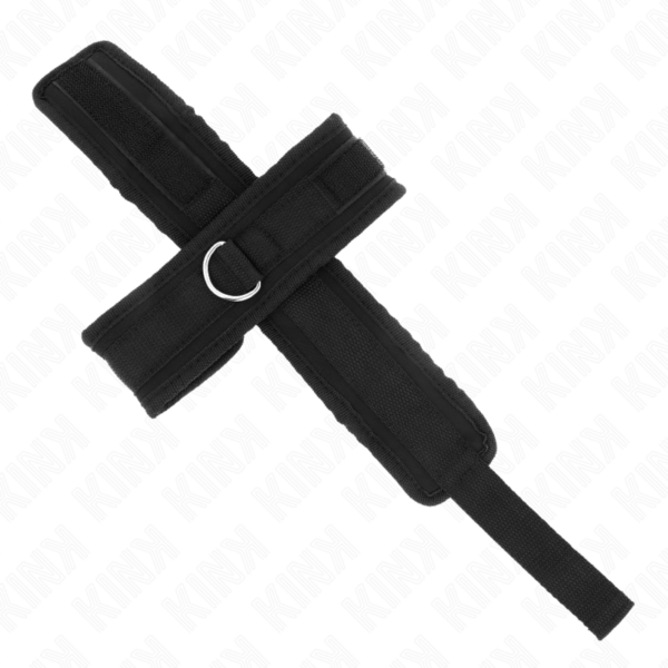 Kink - muÑequeras cruzada negro 34 x 5.5 cm