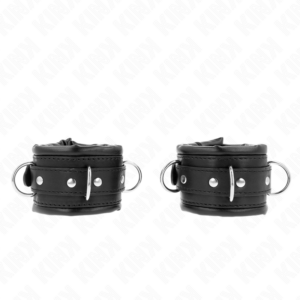 Kink - muÑequeras estilo heavy forro negro ajustable 20-30 cm x 6 cm