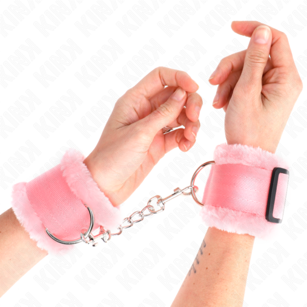 Kink - muÑequeras forrada rosa ajustable 17-31 cm x 7 cm