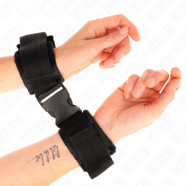Kink - muÑequeras nylon negro modelo 1 ajustable 25-35 cm x 6 cm