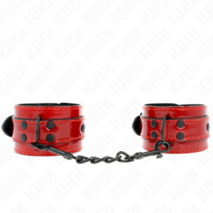 Kink - muÑequeras rojo oscuro 23 x 5 cm