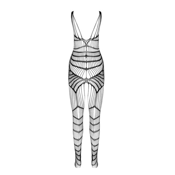 Passion - bs 102 bodystocking negro talla Única