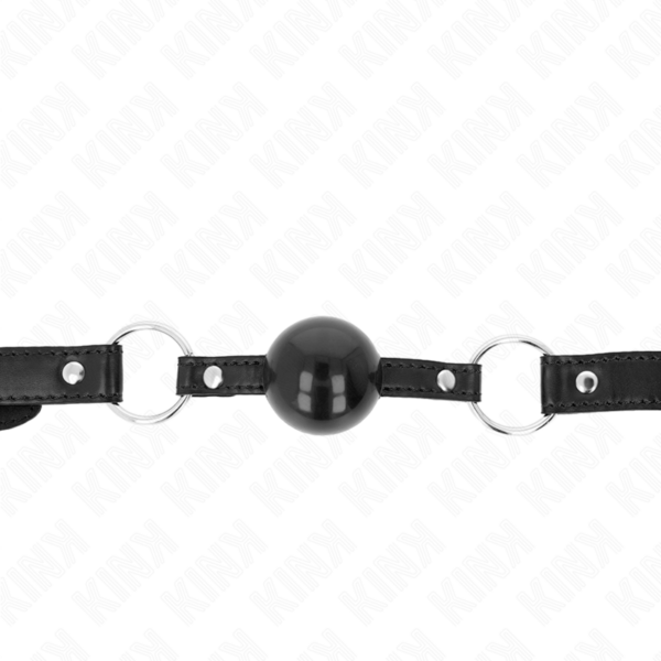 Kink - mordaza de bola 4 cm tpe negro 60 x 2 cm