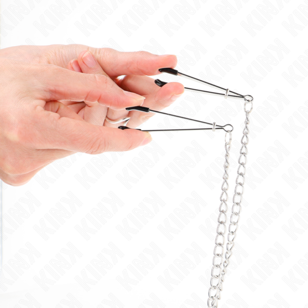 Kink - pinzas para pezones y clÍtoris con cadena 30 cm modelo 1