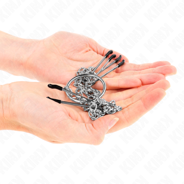 Kink - pinzas para pezones y clÍtoris con cadena 30 cm modelo 1