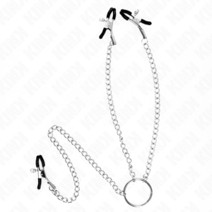 Kink - pinzas para pezones y clÍtoris con cadena 30 cm modelo 2