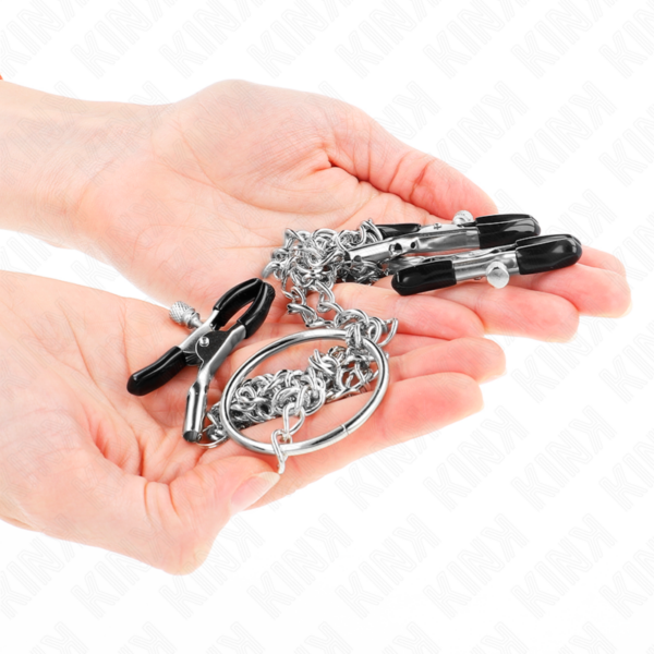 Kink - pinzas para pezones y clÍtoris con cadena 30 cm modelo 2