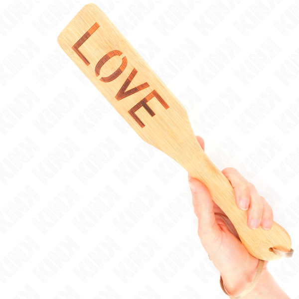 Kink - pala de bambÚ palabra love 32 x 5.5 cm