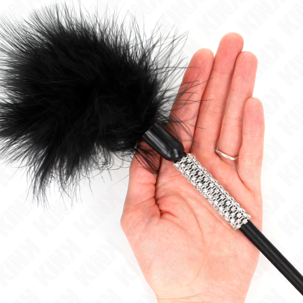 Kink - plumas para cosquillas con mango de diamantes de imitaciÓn 50 cm