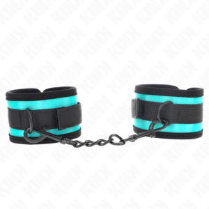 Kink - muÑequeras negro-azul ajustable 18-32 cm x 5 cm
