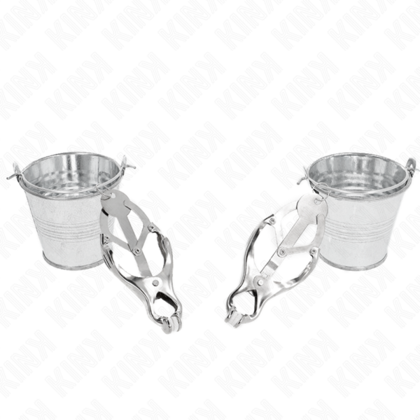 Kink - pinzas para pezones estilo japonÉs con cubos plateado