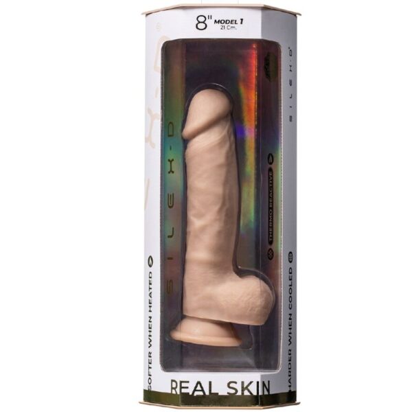 Silexd - real skin pene super realÍstico termo reactivo 21 cm premium silexpan natural