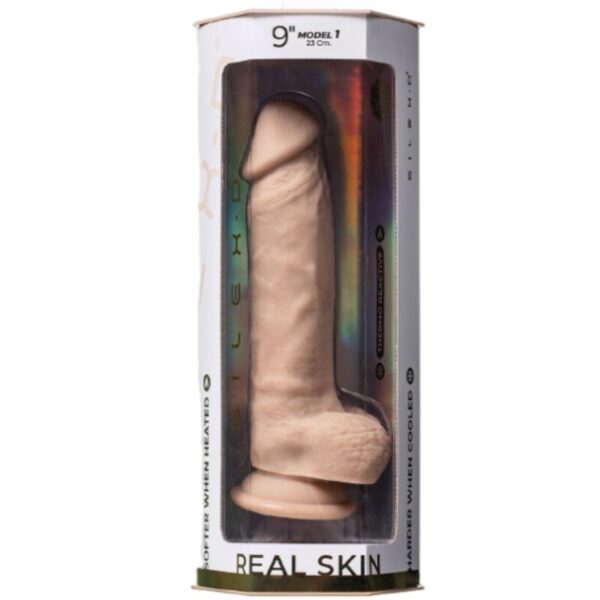 Silexd - real skin pene super realÍstico termo reactivo 23 cm premium silexpan natural