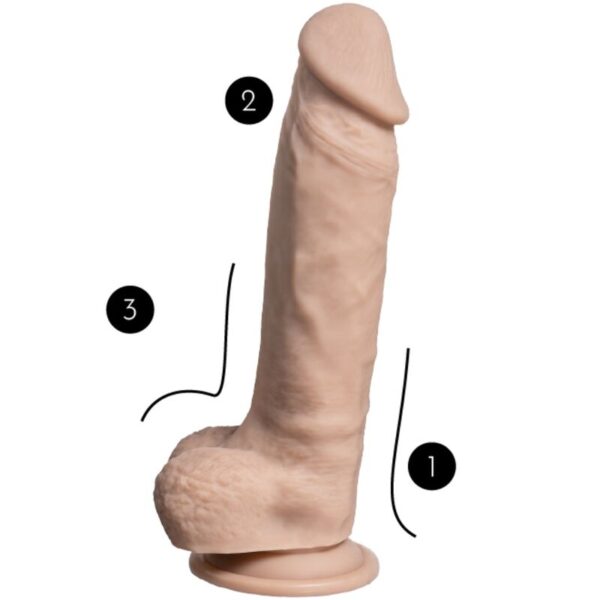 Silexd - real skin pene super realÍstico termo reactivo 23 cm premium silexpan natural