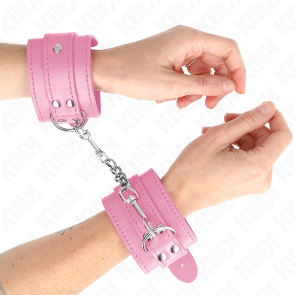 Kink - muÑequeras sencillas rosa ajustable 20-23 cm x 5.5 cm