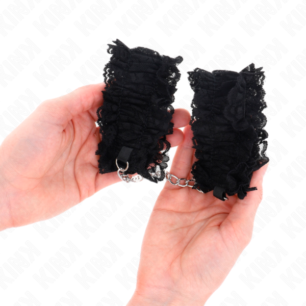 Kink - muÑequeras elÁsticas de encaje negro