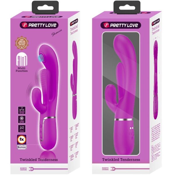 Pretty love - shania triple vibrador rabbit multifunciÓn rosa