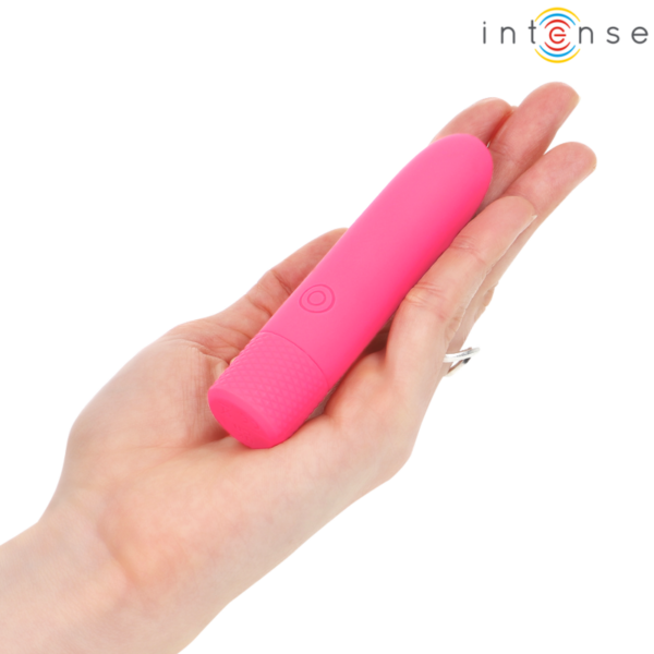 Intense - symone bala vibradora recargable por usb 8 vibraciones rosa 10 x 2.2 cm