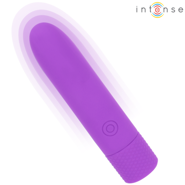 Intense - symone bala vibradora recargable por usb 8 vibraciones morado 10 x 2.2 cm