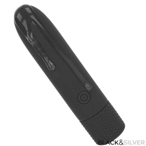 Black & silver - geri bala vibradora recargable por usb 8 vibraciones negro 10 x 2.2 cm