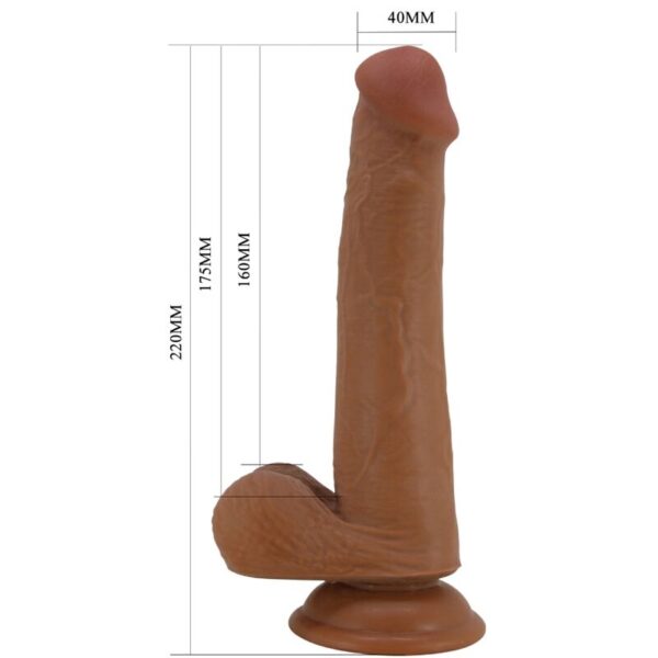 Pretty love - tallen dildo realÍstico 22 cm mulato