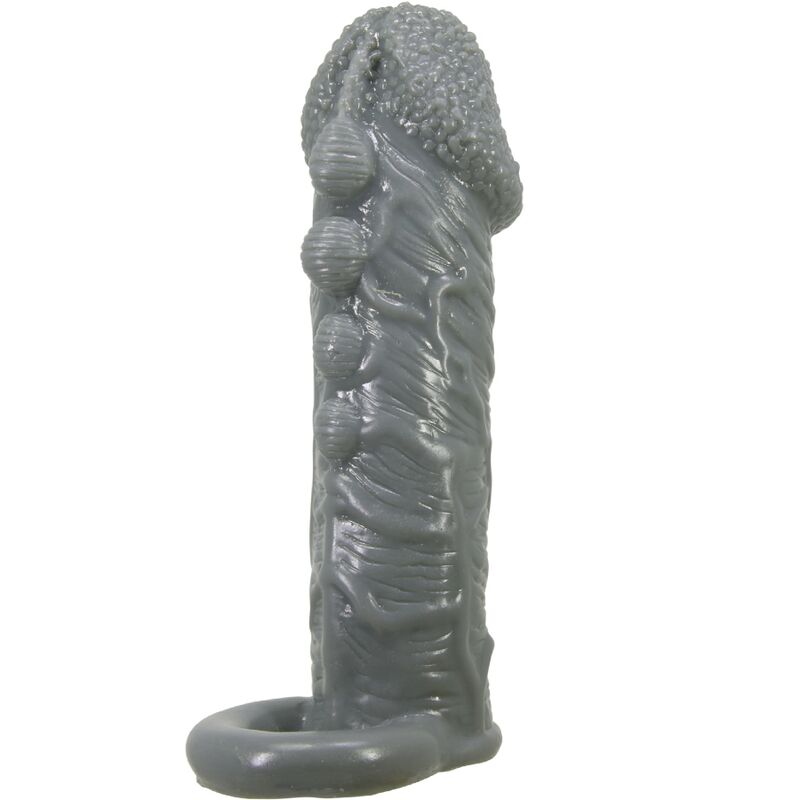 Pretty love - funda realÍstica alargadora y retardante para pene gris