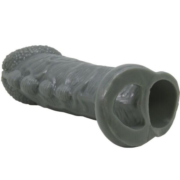 Pretty love - funda realÍstica alargadora y retardante para pene gris