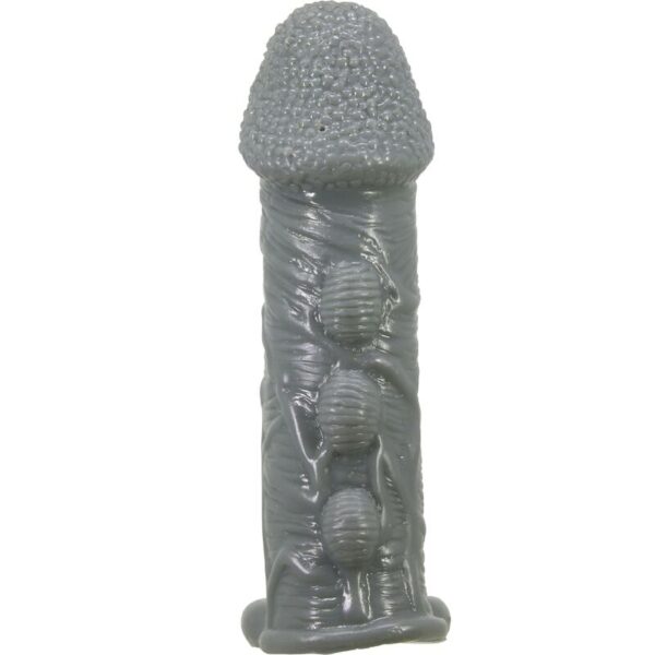 Pretty love - funda realÍstica alargadora y retardante para pene gris