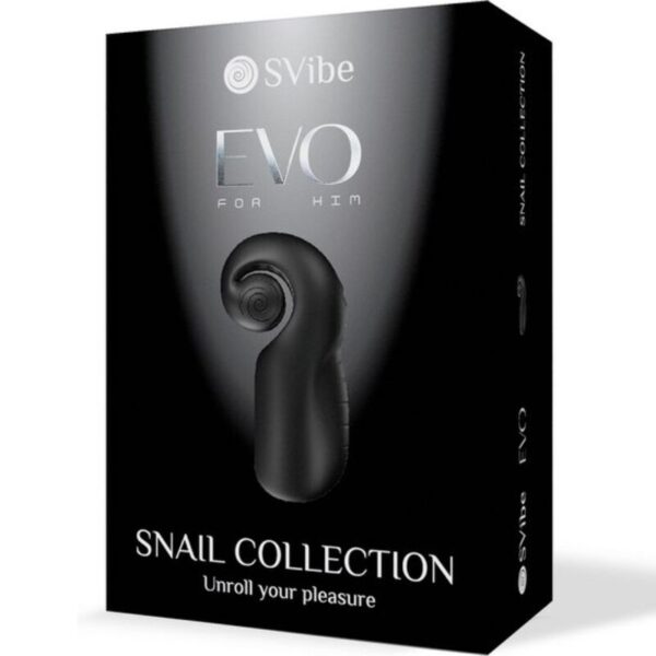 Snail vibe - evo for him masturbador masculino slide n'roll negro