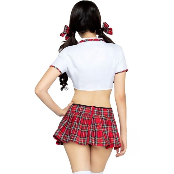 Leg avenue - disfraz miss colegiala clÁsico rojo/blanco s/m