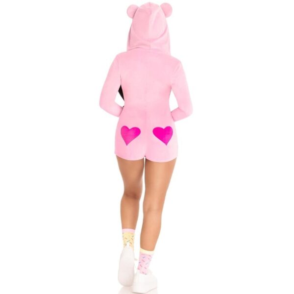 Leg avenue - body osito terciopelo rosa m