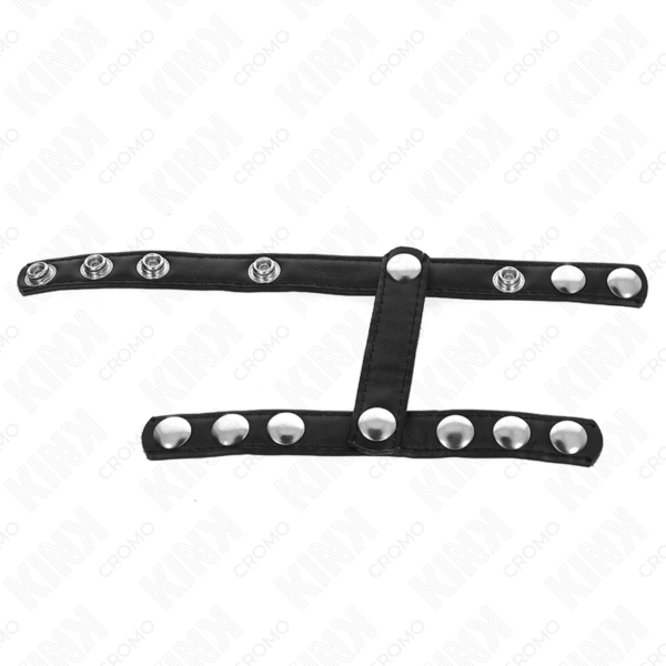 Kink - anillo pene con 3 correas divisoras de bolas ajustable