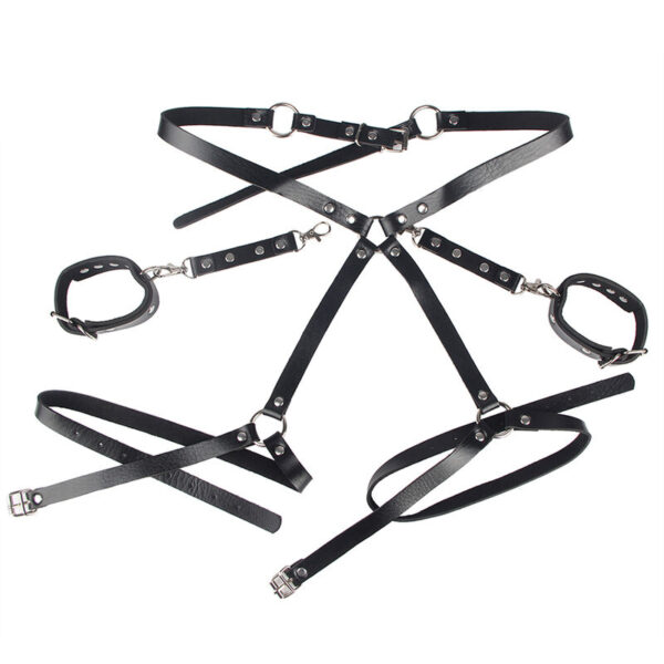 Subblime - 953690 esposas con cinturÓn bondage negro talla Única