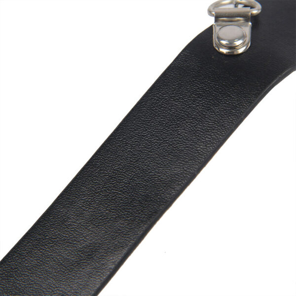 Subblime - 953720 pinzas para el pecho con correa de cuero bondage negro talla Única
