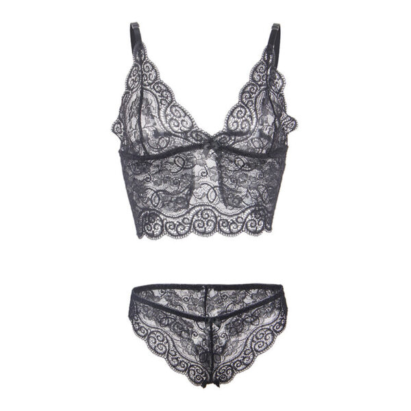 Subblime - 953928 set 3 piezas encaje y saten negro l/xl