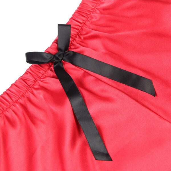 Subblime - 953959 pijama sexy saten y  encaje negro/rojo s/m