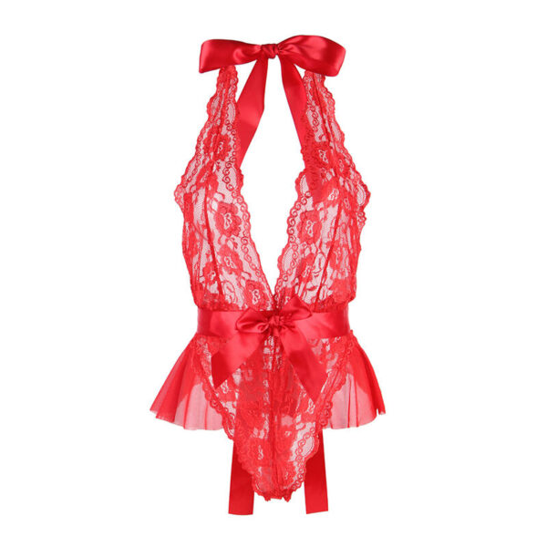Subblime - 953980 body sexy con volantes + cinturÓn rojo l/xl