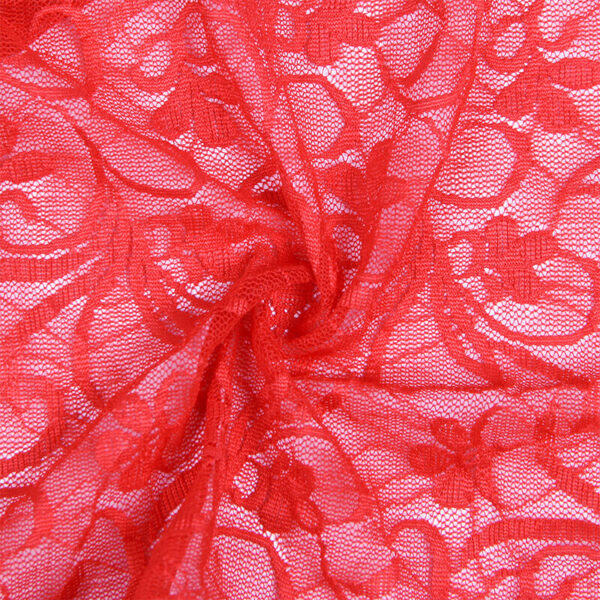 Subblime - 954208 babydoll de encaje con tirantes ajustables rojo s/m
