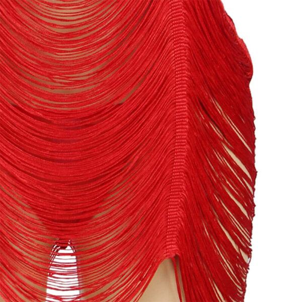 Subblime - 954246 vestido de flecos + tanga rojo s/m