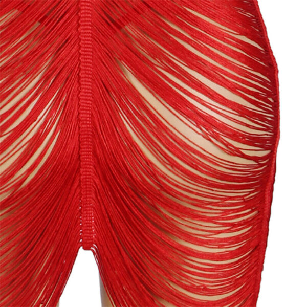 Subblime - 954253 vestido de flecos + tanga rojo l/xl