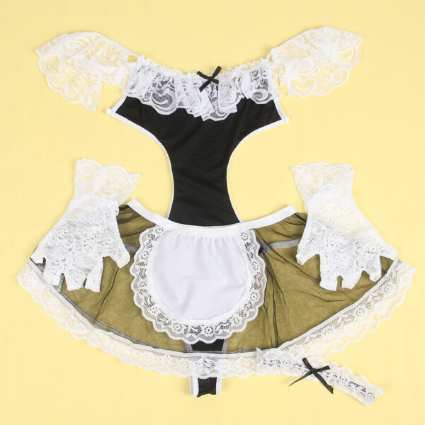 Subblime - 954307 disfraz de criada sexy negro/blanco s/m