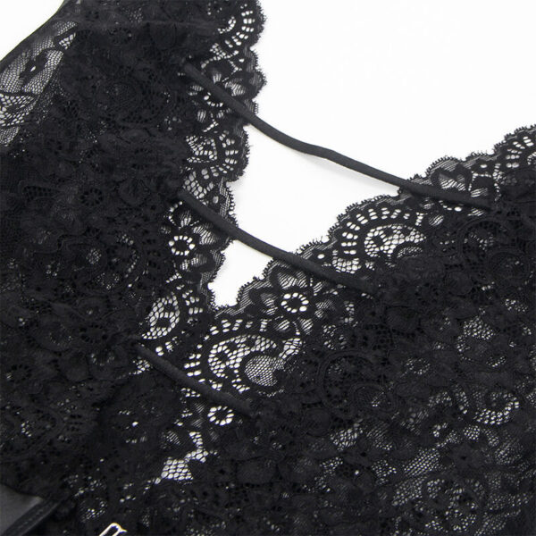 Subblime - 954390 body sexy con ligueros negro l/xl