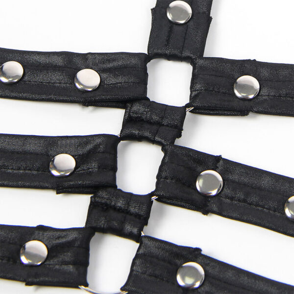 Subblime - 954406 vestido bondage de cuero negro s/m