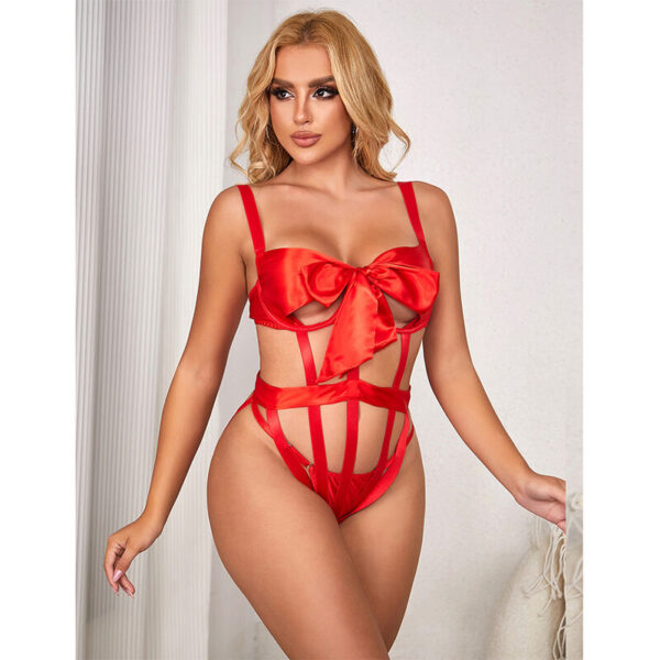 Subblime - 954468 body sexy calado con lazo rojo s/m