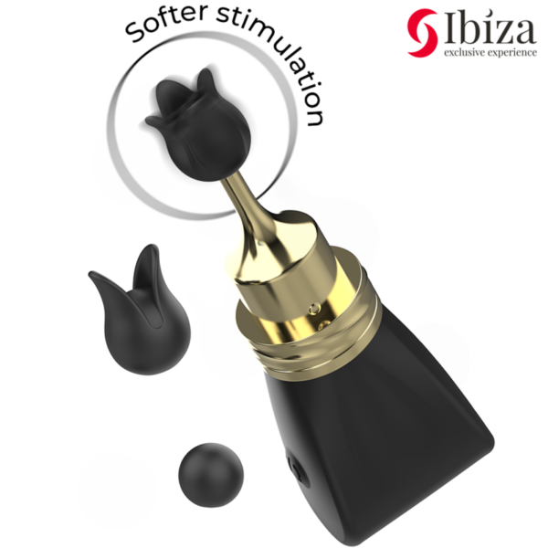 Ibiza - set estimulador clitoris lazo con 3 cabezales