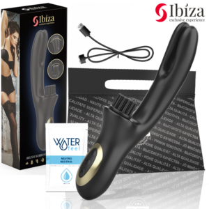 Ibiza - vibrador hi-tech rabitt brushing multi celdas clitoriales y doble wave