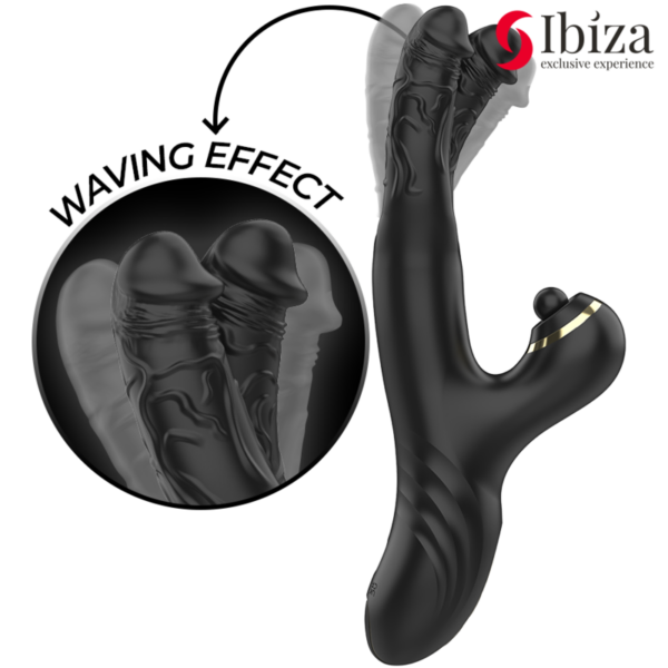 Ibiza - vibrador hi-tech rabitt clitorial potente y doble wave two dragons