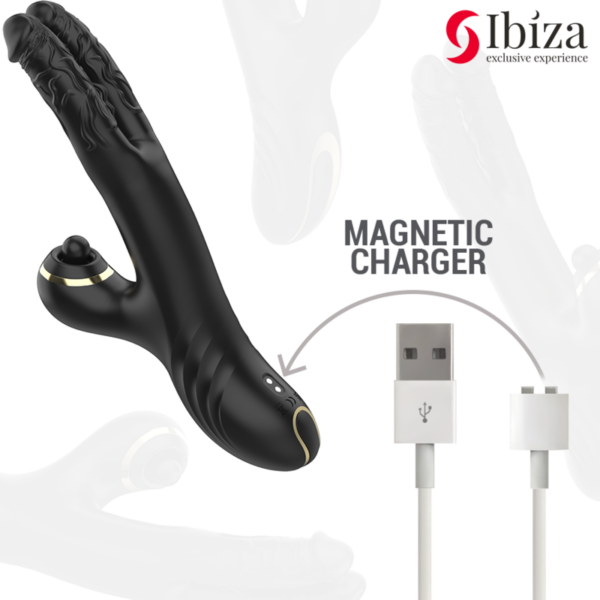 Ibiza - vibrador hi-tech rabitt clitorial potente y doble wave two dragons