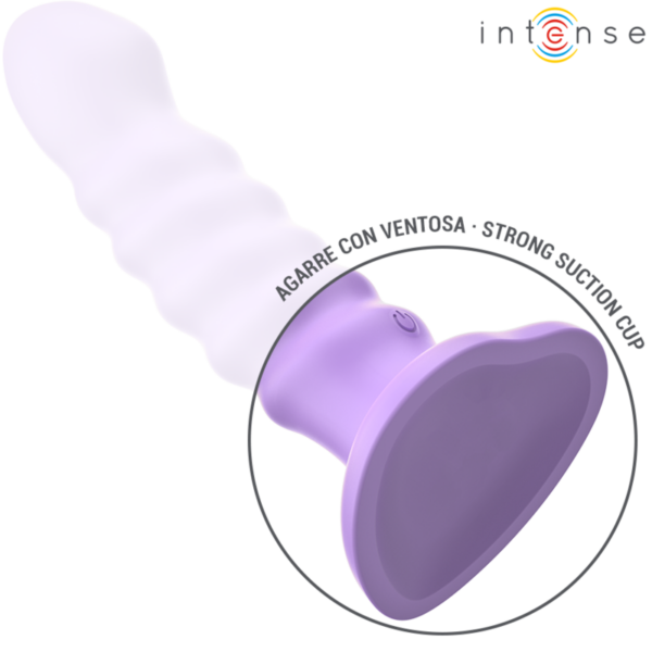 Intense - brenda vibrador talla m diseÑo en espiral 10 vibraciones morado control remoto