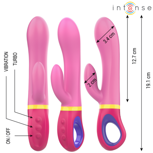 Intense - daphne vibrador rabbit rosa